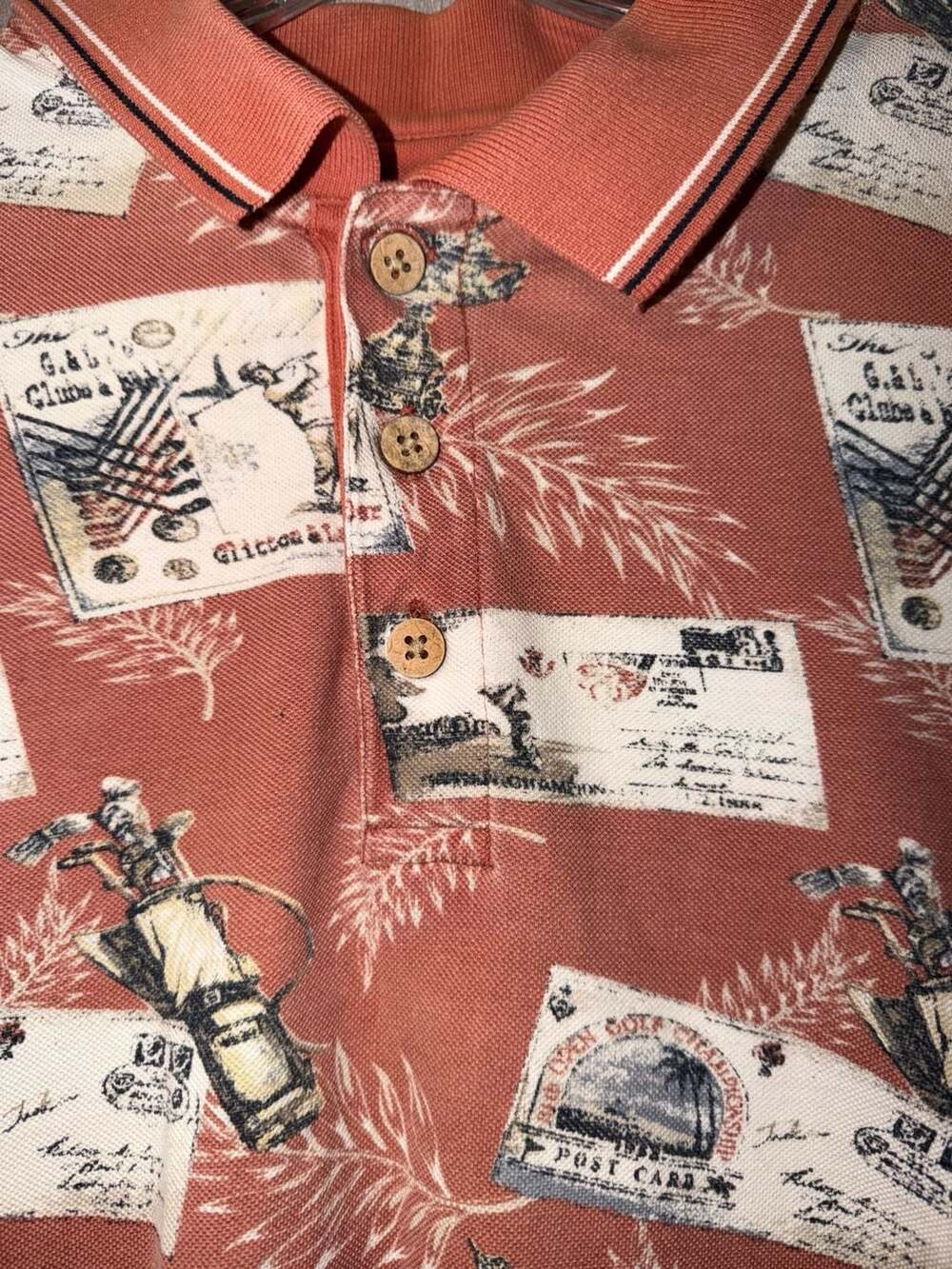 Boca Classics Club Golf Postcard Trophy All-Over Print Short Sleeve Polo Shirt - Picture 3 of 8